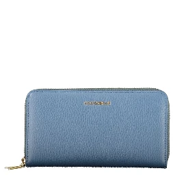 Blue Leather Women Wallet