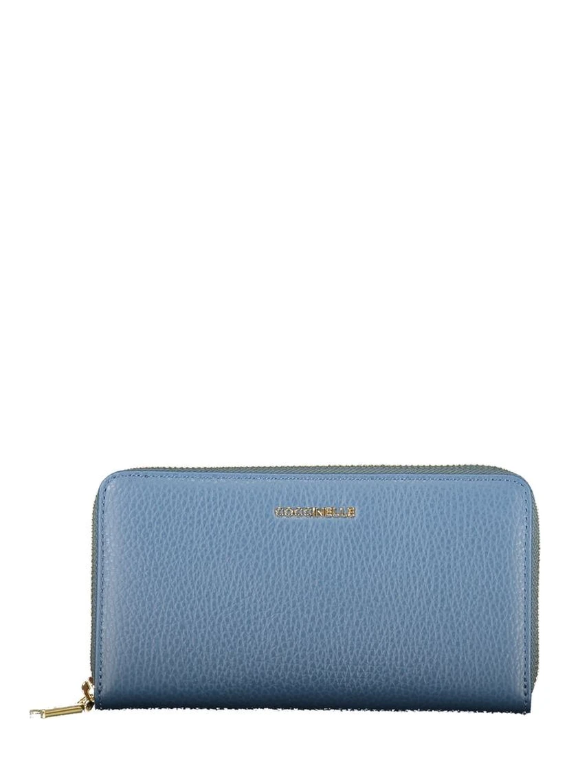 Blue Leather Women Wallet