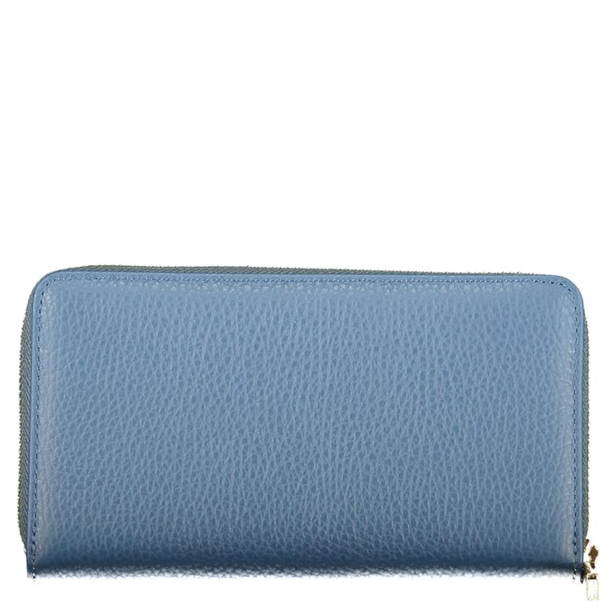 Blue Leather Women Wallet