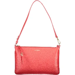 Red Leather Women Handbag