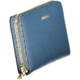 Blue Leather Women Wallet