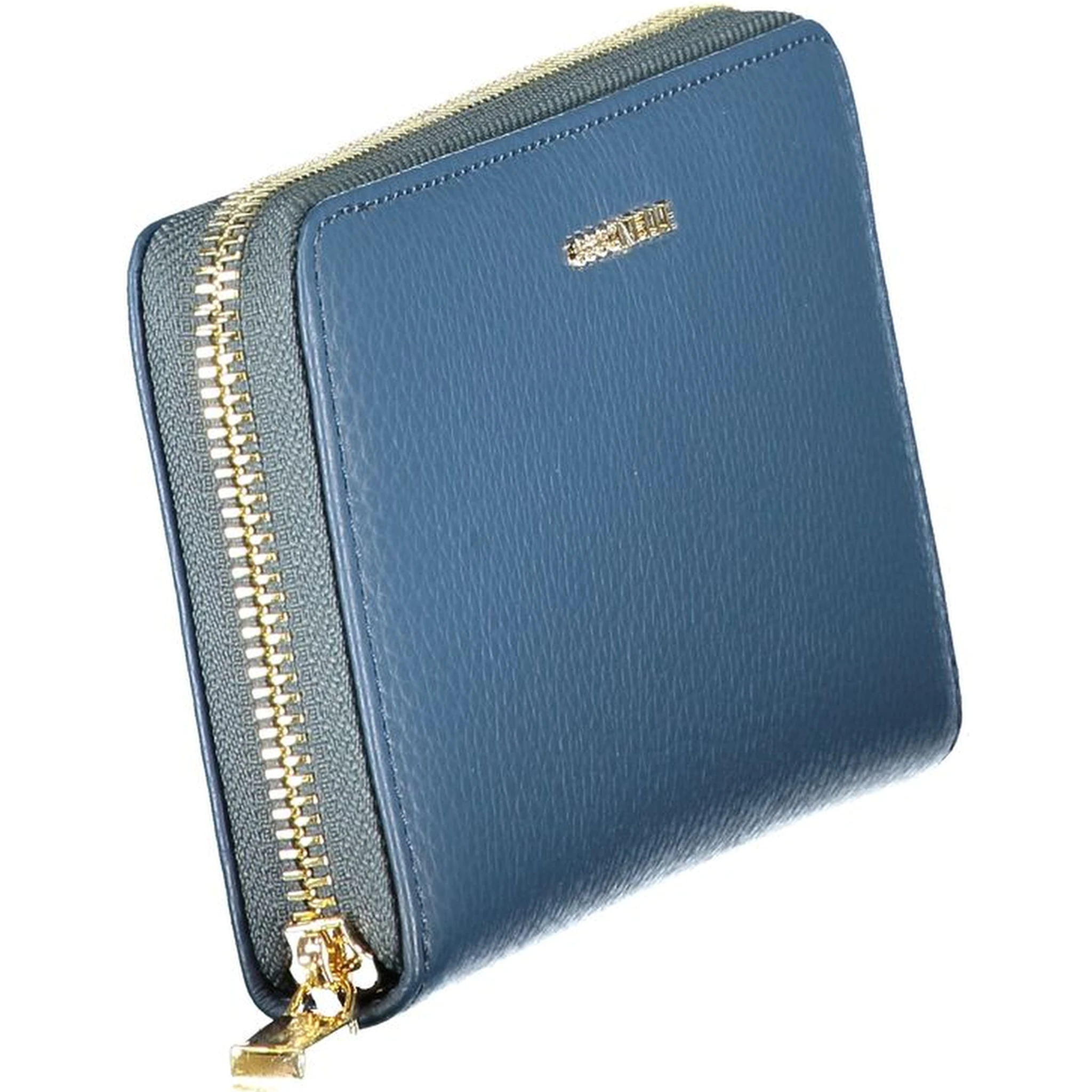Blue Leather Women Wallet