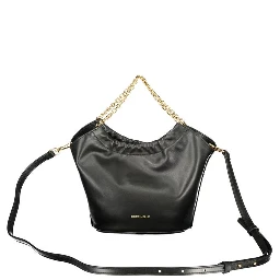 Black Leather Women Handbag
