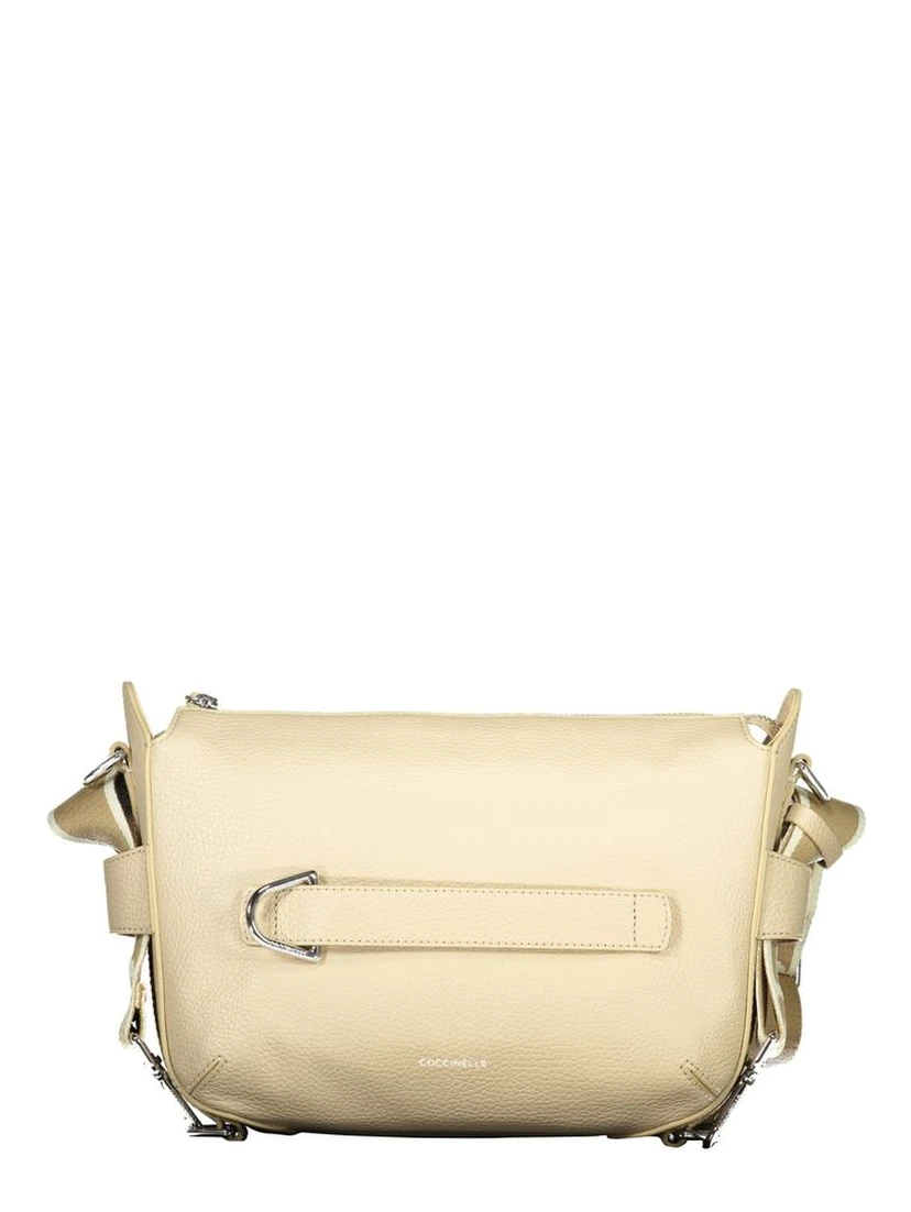 Beige Leather Womens Handbag