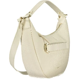 White Leather Women Handbag