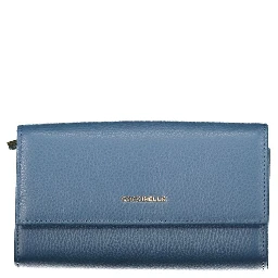 Blue Leather Women Wallet