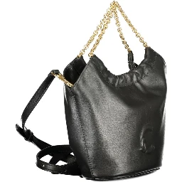 Black Leather Women Handbag