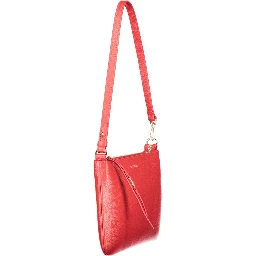 Red Leather Women Handbag