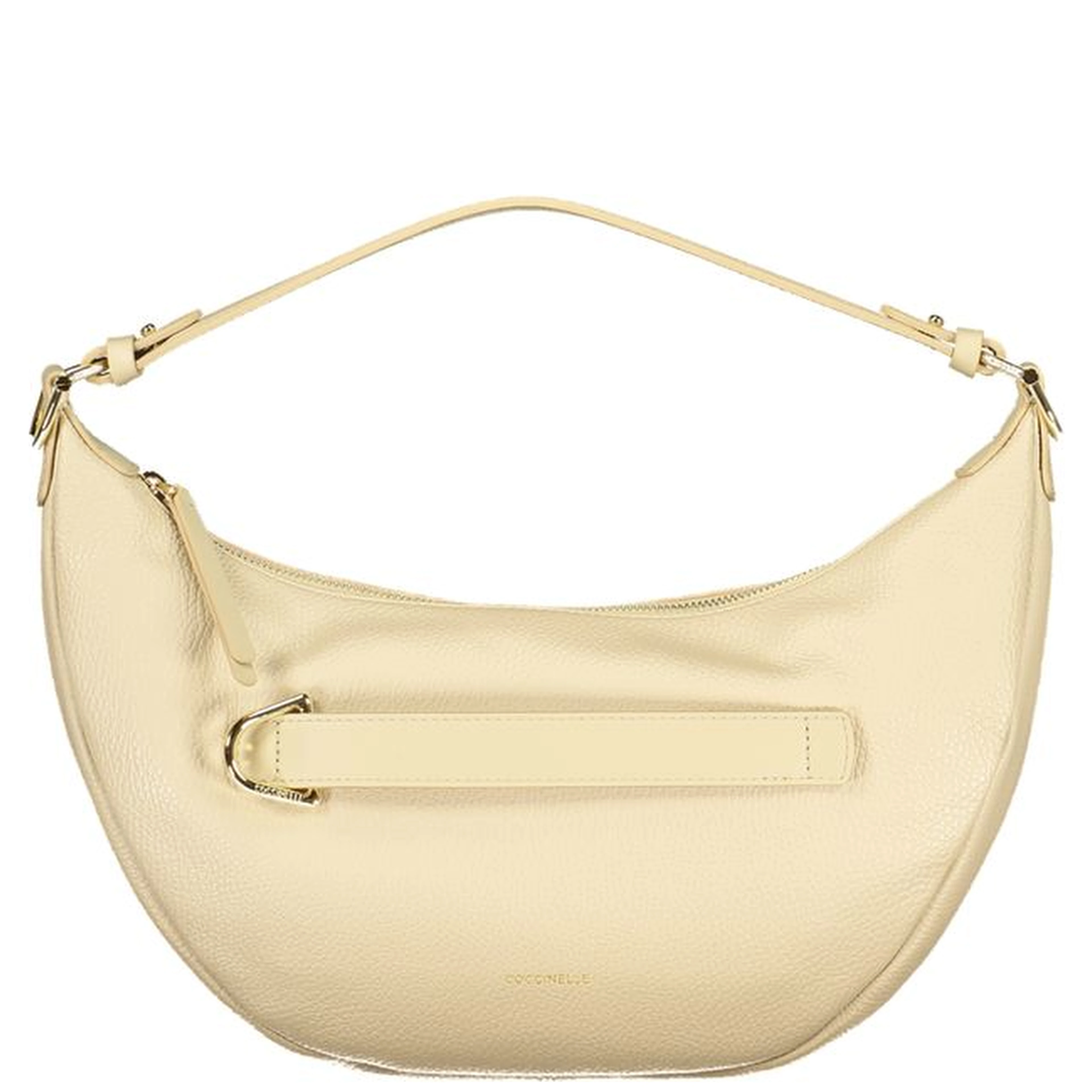 Beige Leather Women Handbag