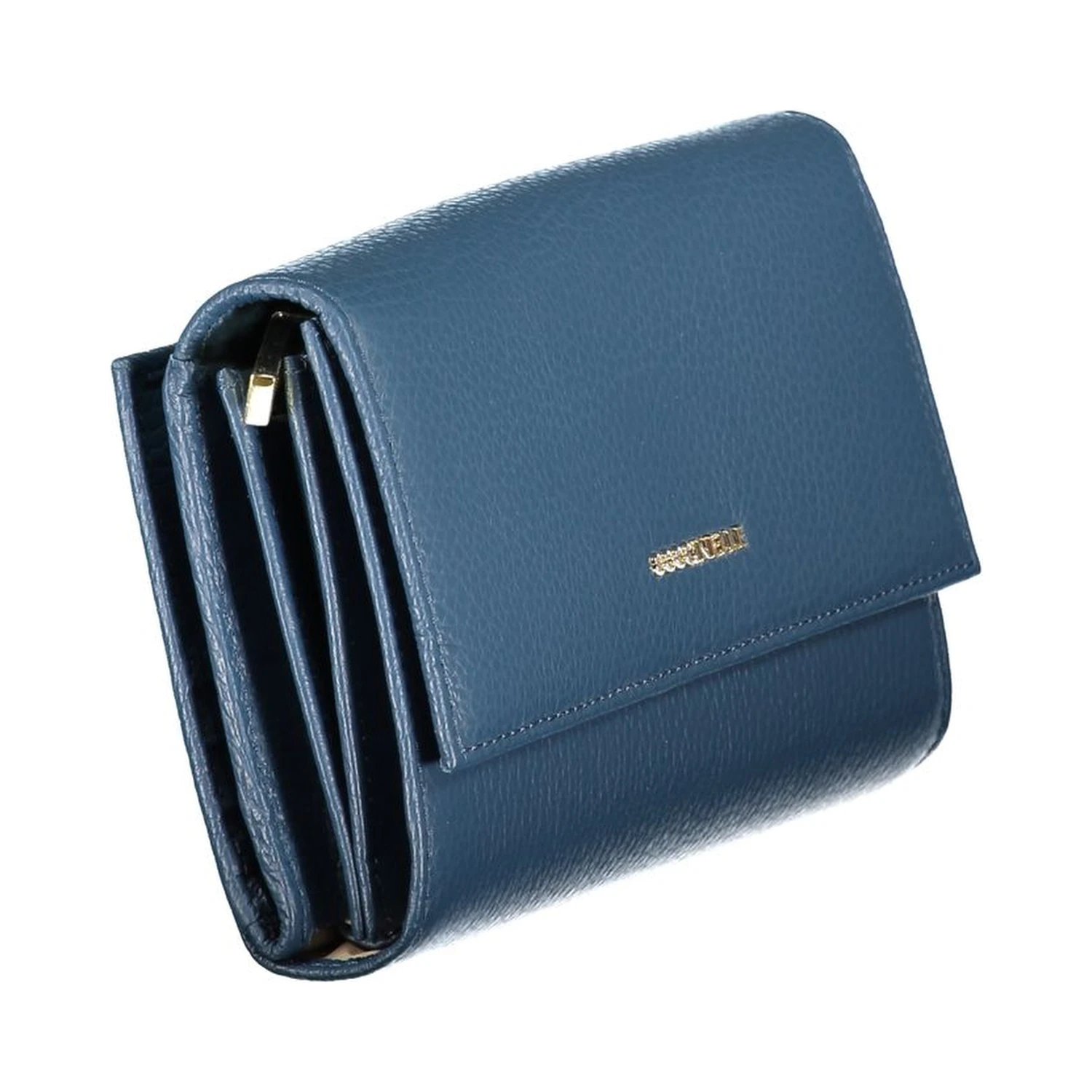 Blue Leather Women Wallet