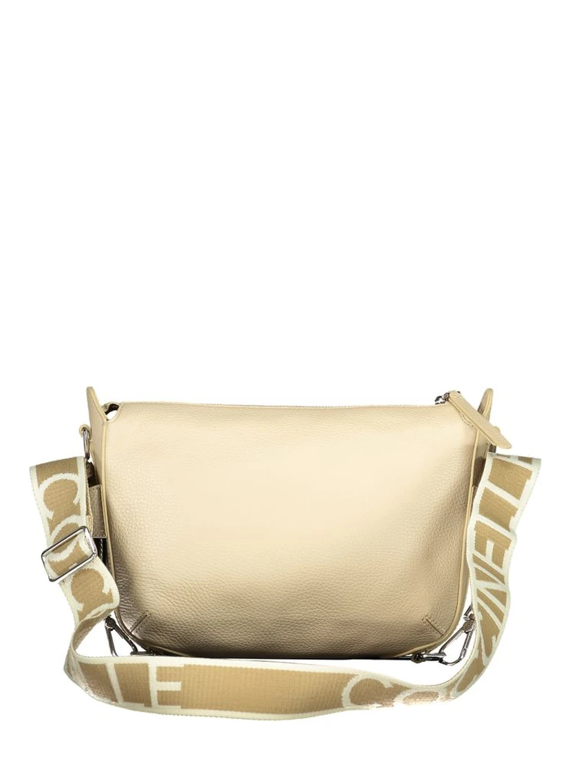 Beige Leather Womens Handbag