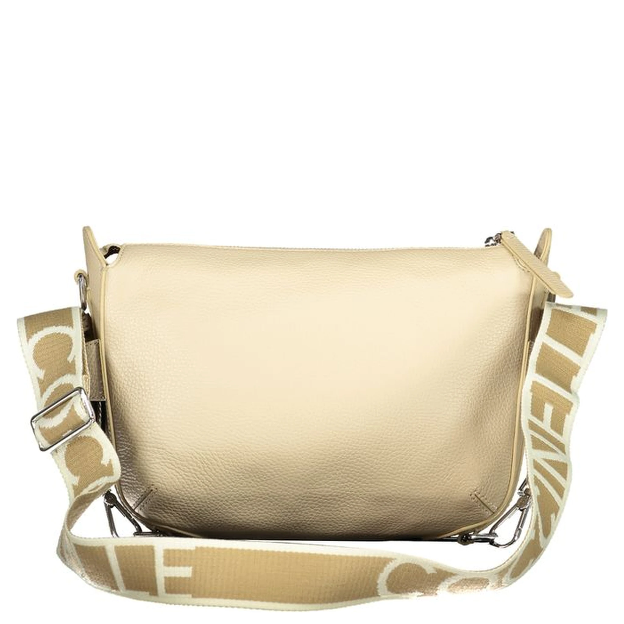 Beige Leather Womens Handbag