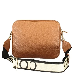 Marrone Pelle Woman Handbag