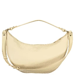 Beige Leather Women Handbag