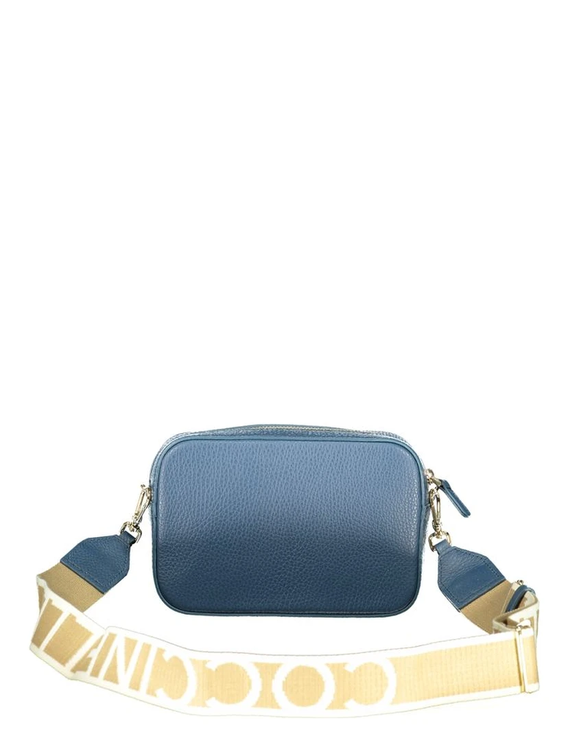 Blue Leather Women's Handbag