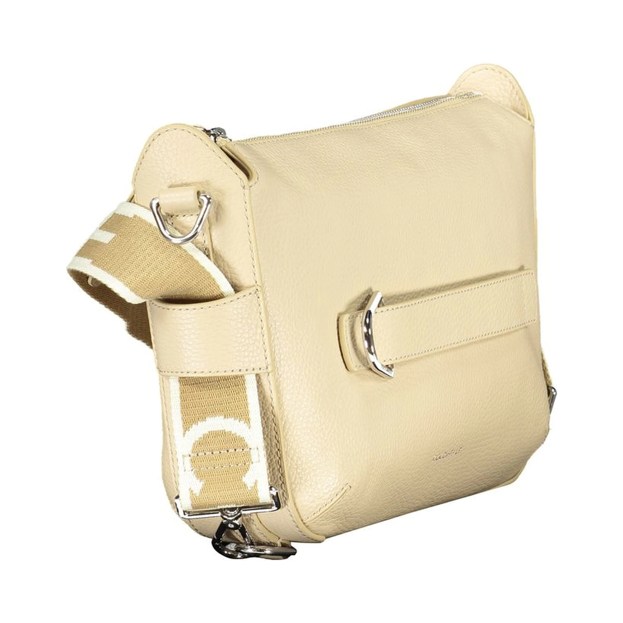 Beige Leather Womens Handbag