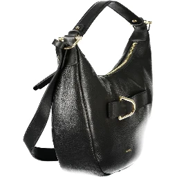 Black Leather Women Handbag