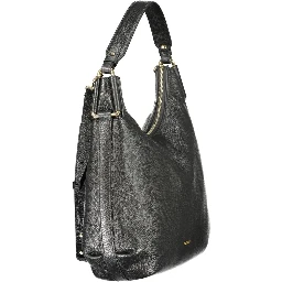 Black Leather Women Handbag