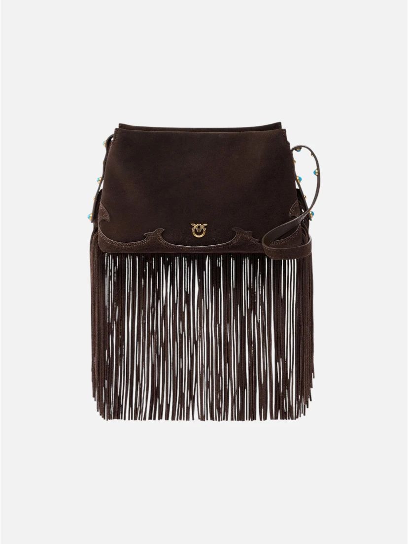 PINKO TRIPLET MINI FRINGES handbag