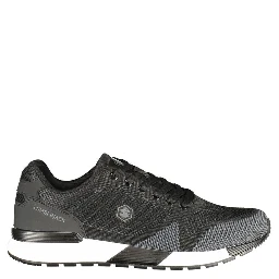 Black Polyester Men Sneaker