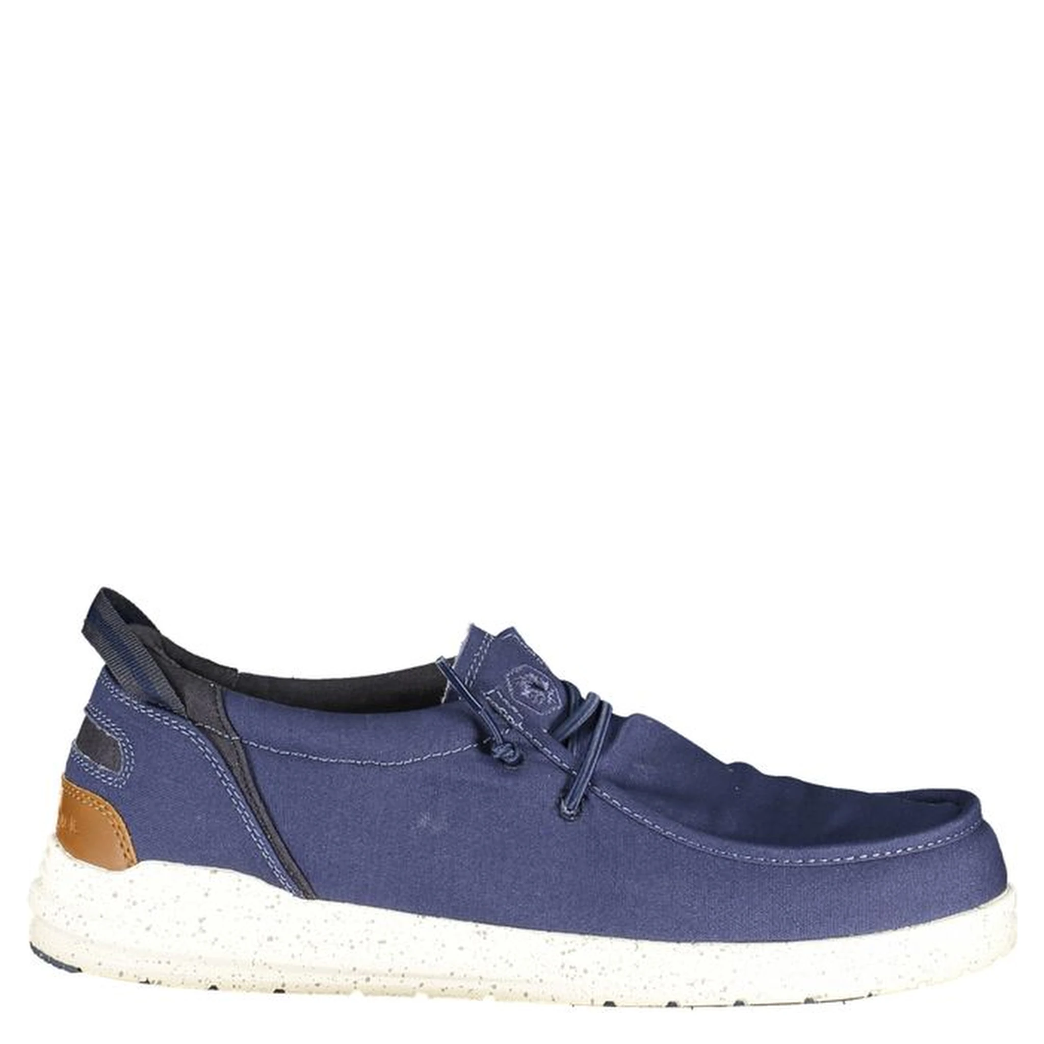Blue Polyester Men Classic Shoe
