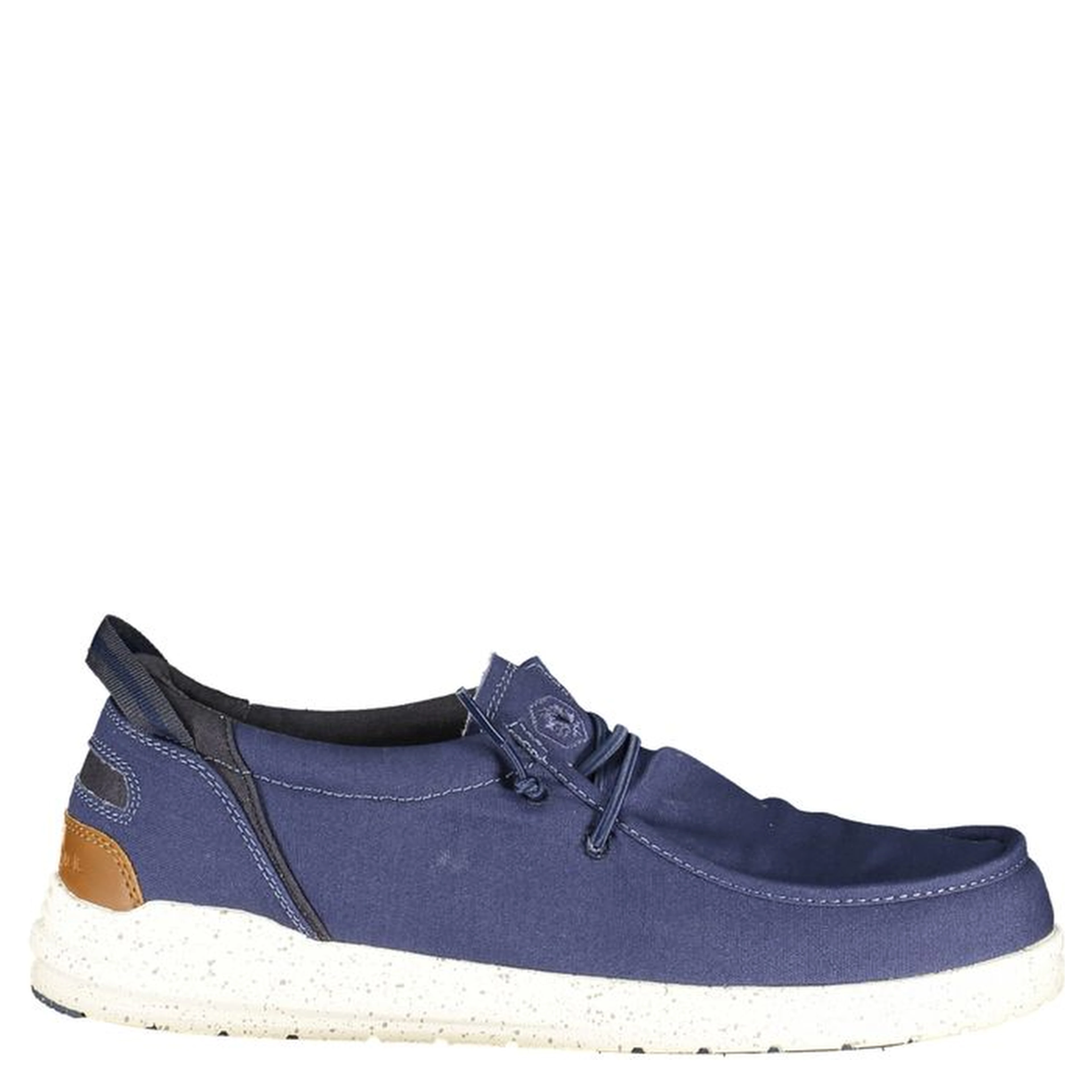 Blue Polyester Men Classic Shoe