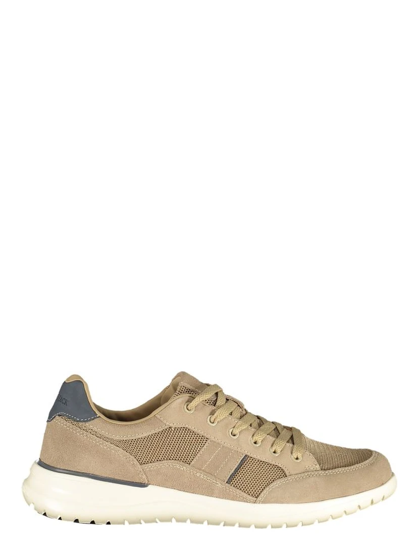 Beige Polyurethane Men's Sneaker