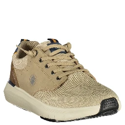 Beige Polyurethane Men Sneaker
