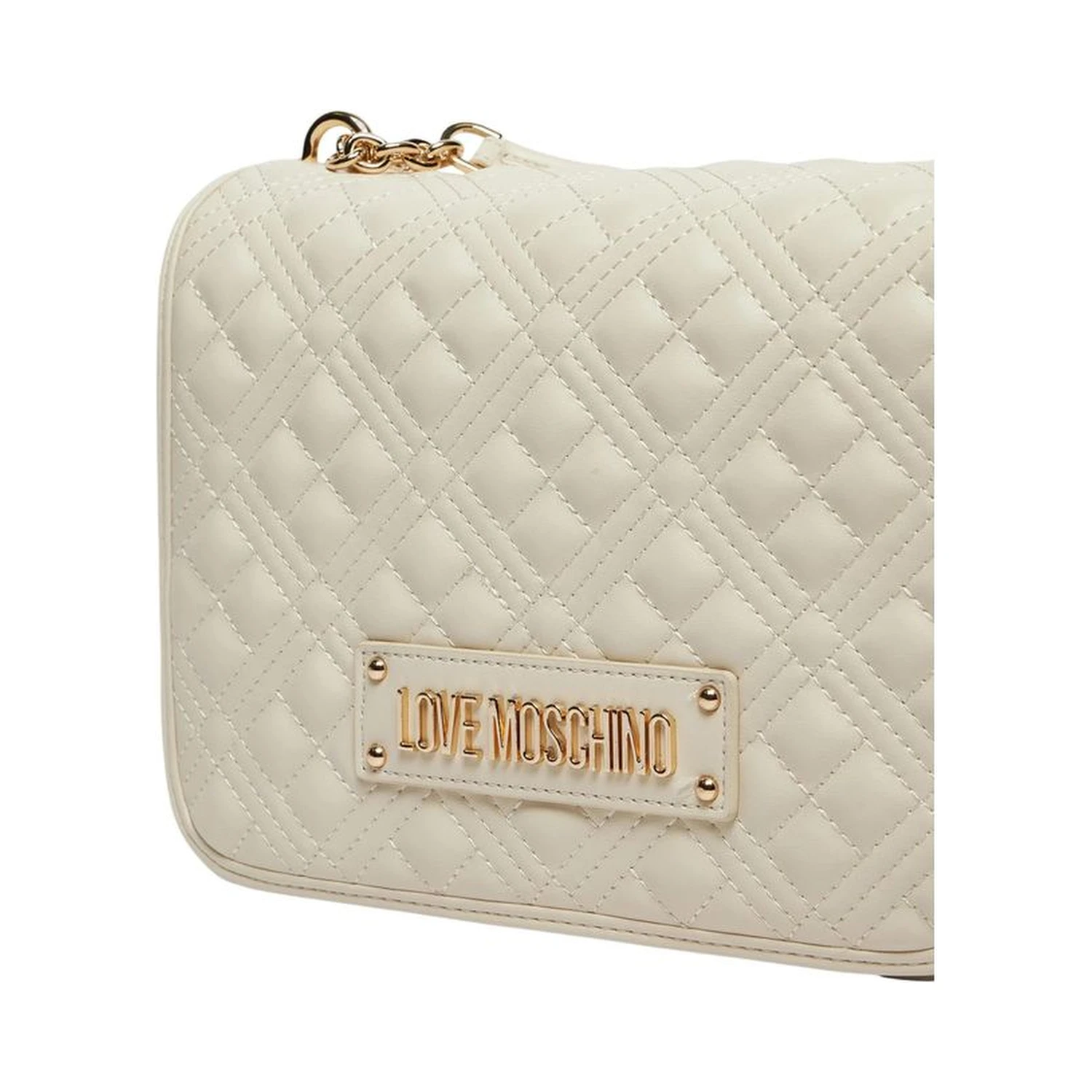 Beige Polyethylene Handbag