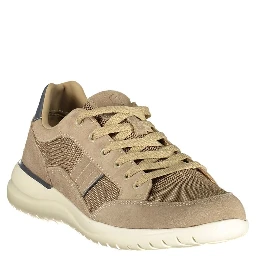 Beige Polyurethane Men's Sneaker