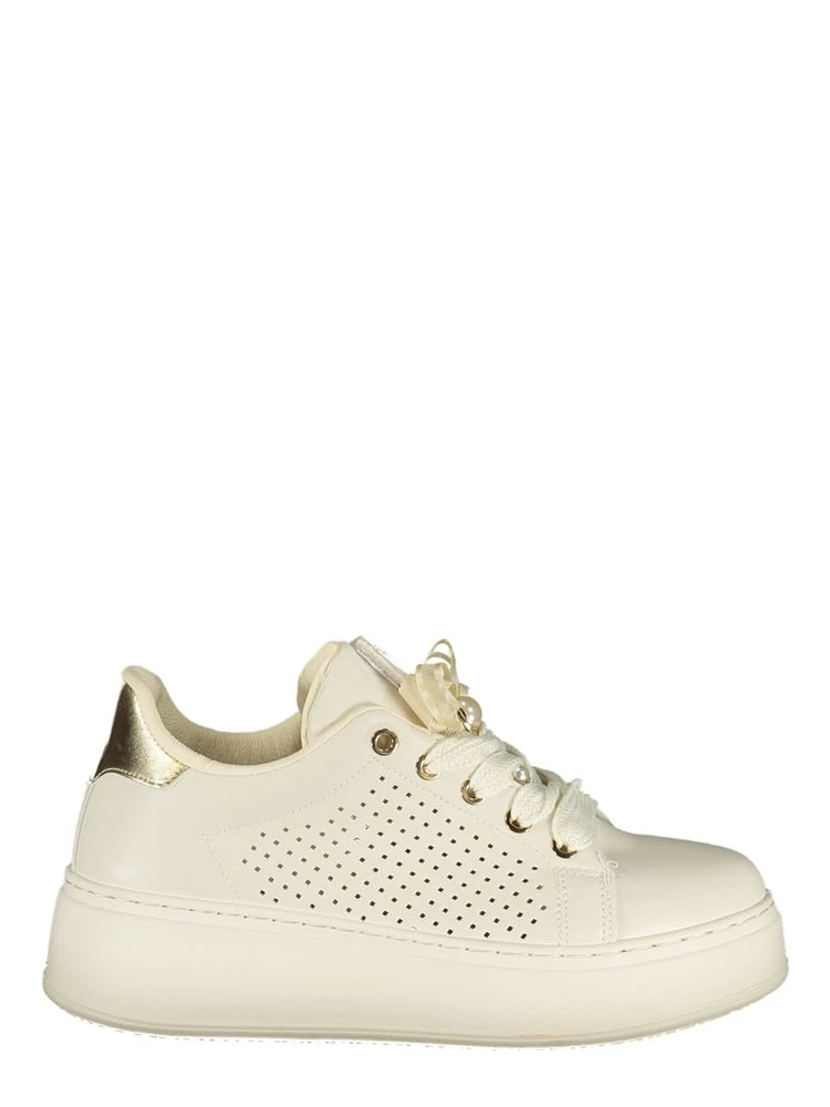 Bianco Polyurethane Women Sneaker