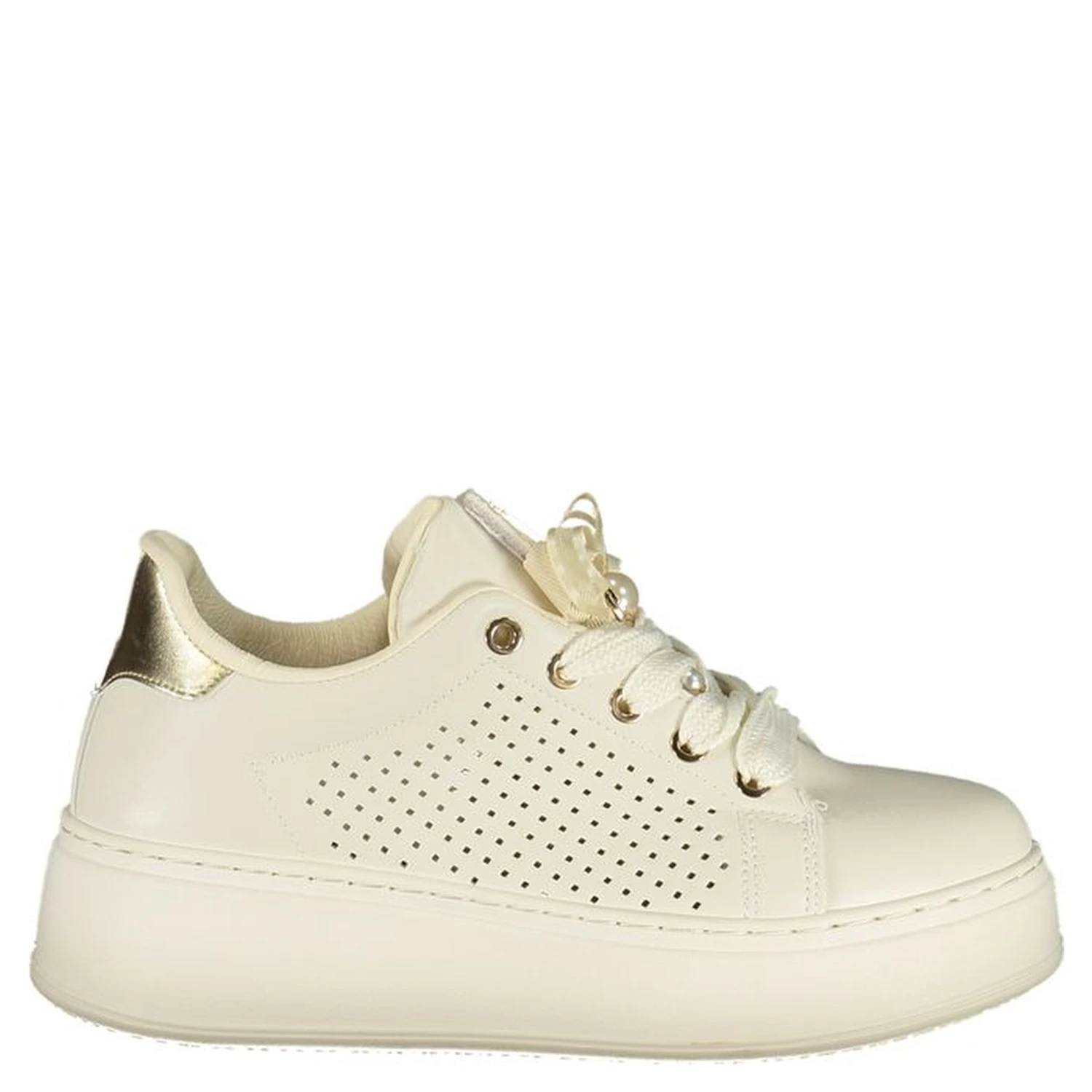 Bianco Polyurethane Women Sneaker