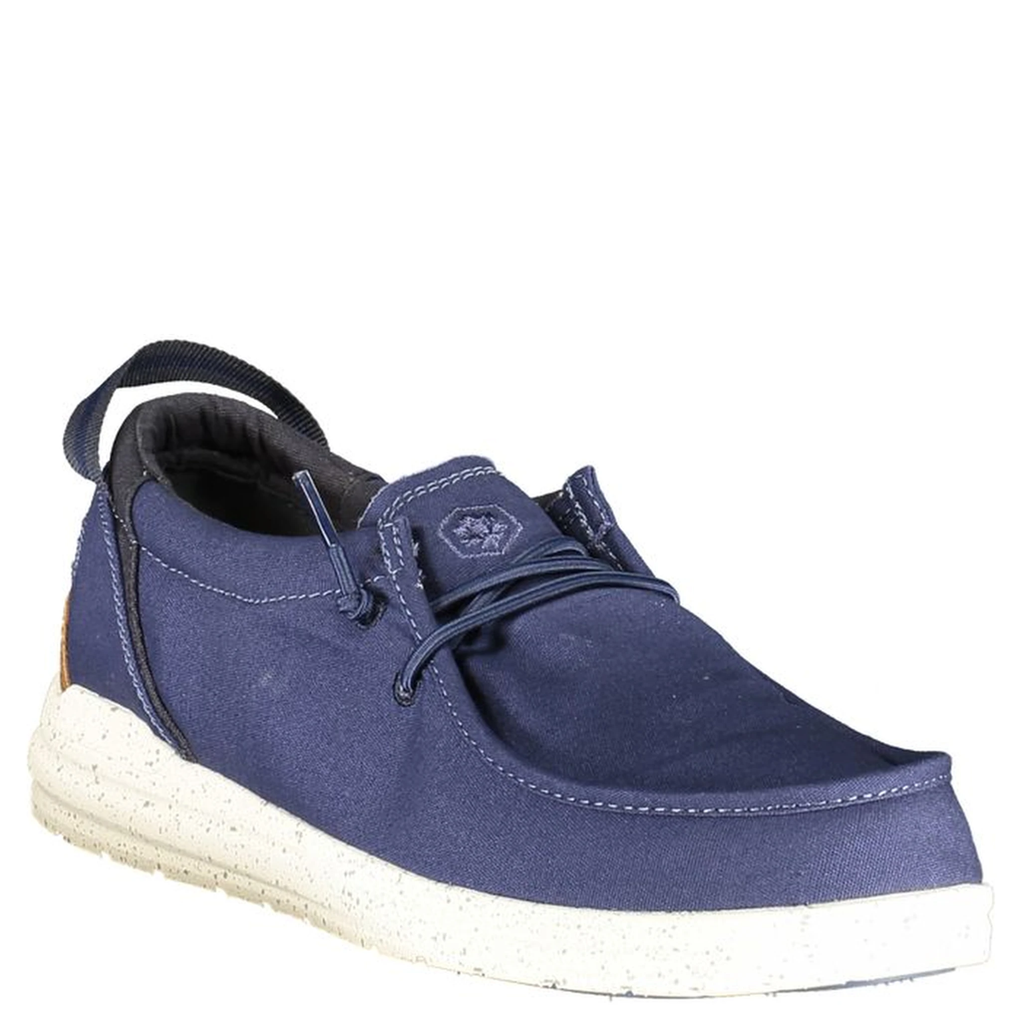 Blue Polyester Men Classic Shoe