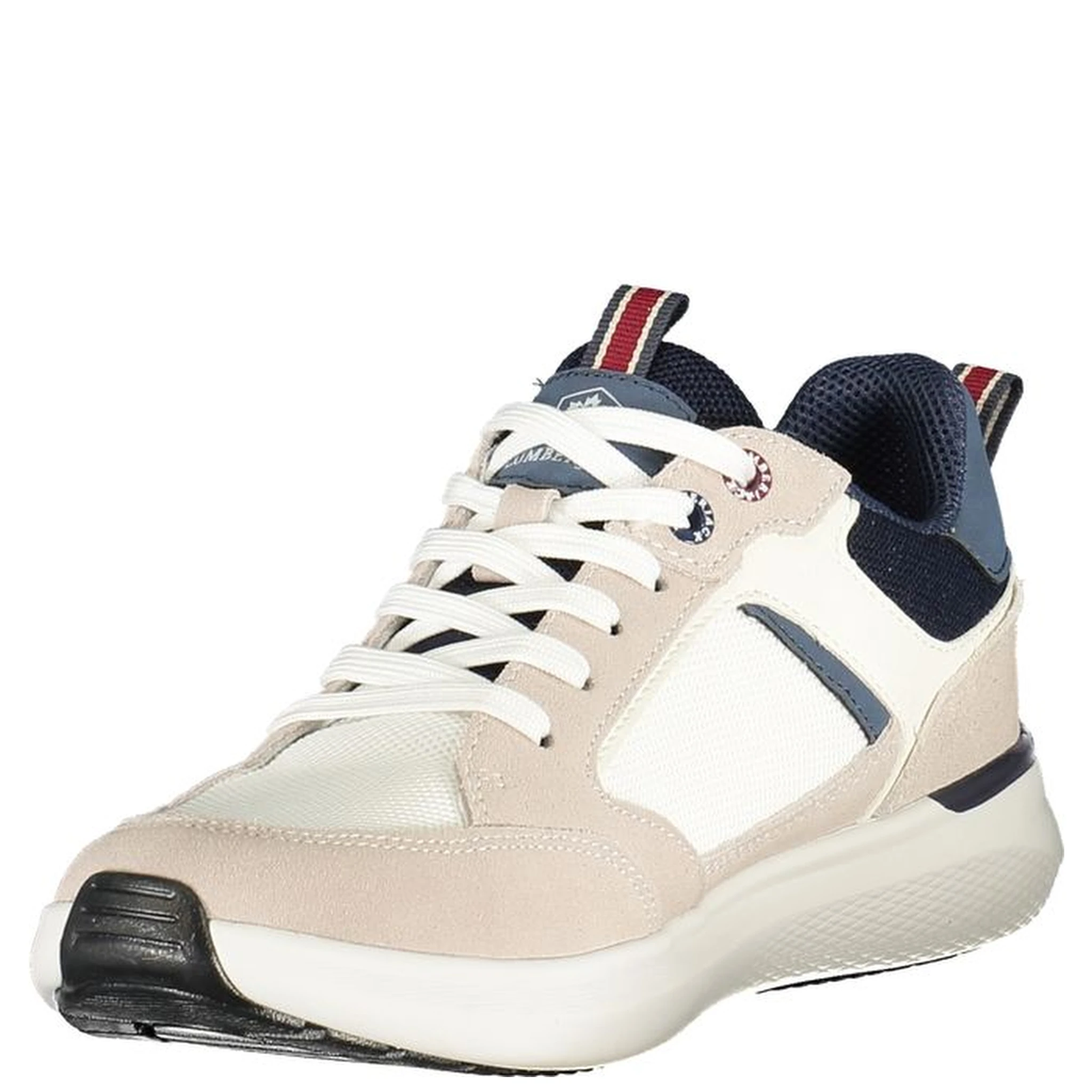 White Polyester Men's Sneaker