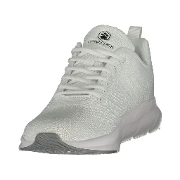 White Polyester Men's Sneaker