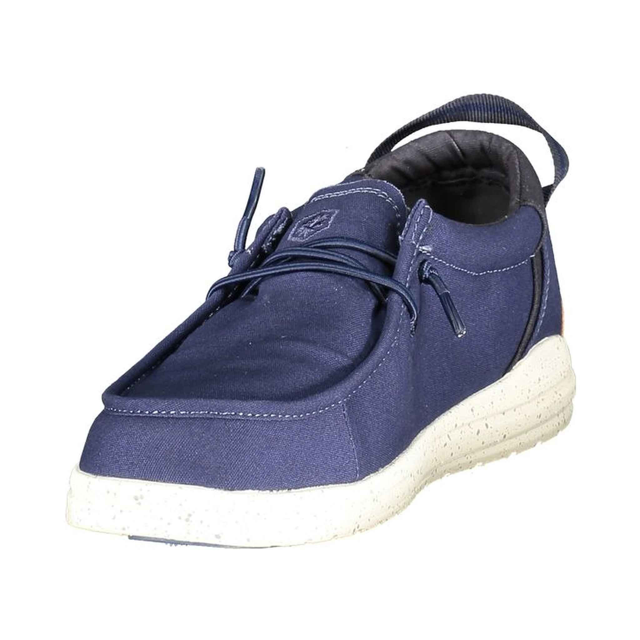 Blue Polyester Men Classic Shoe