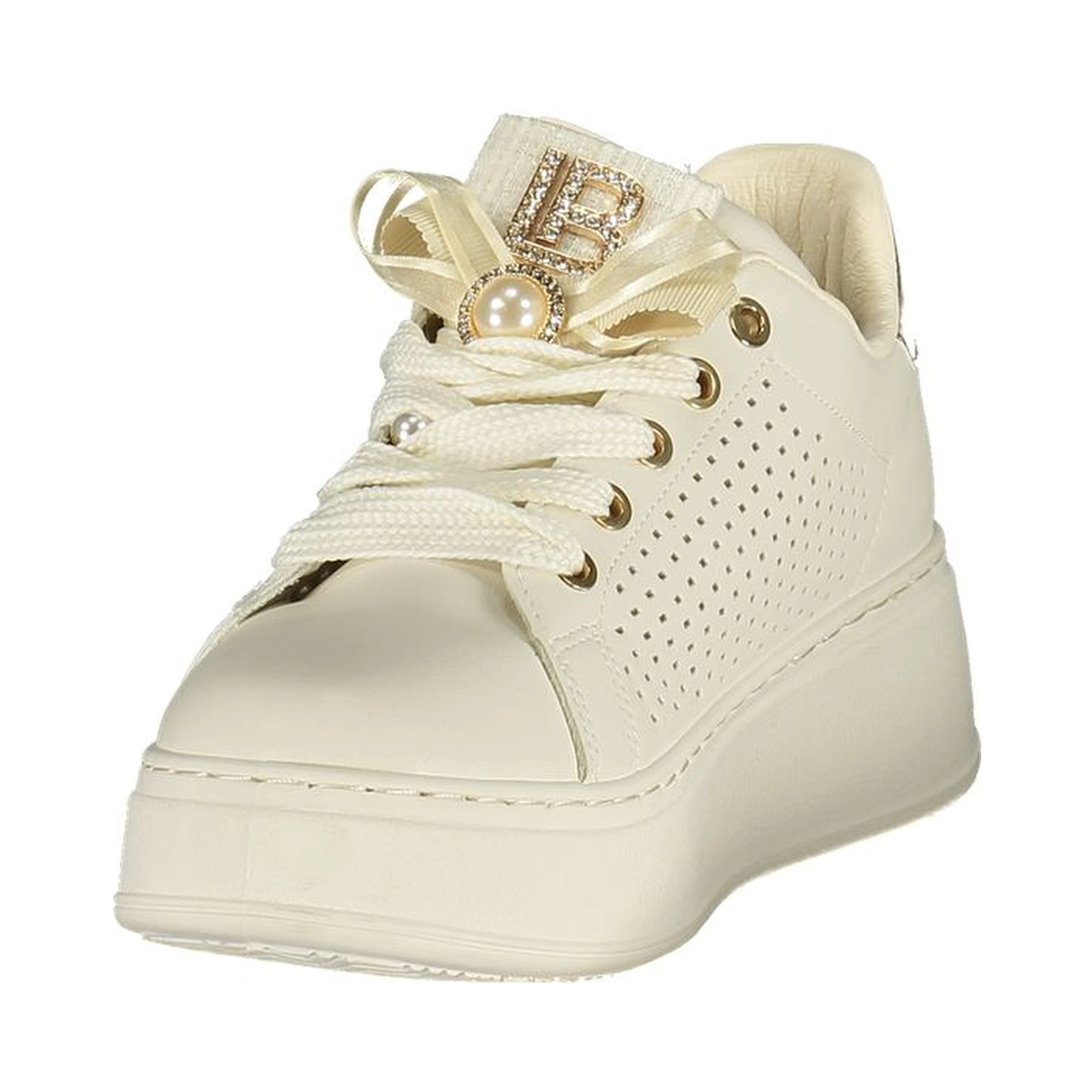 Bianco Polyurethane Women Sneaker
