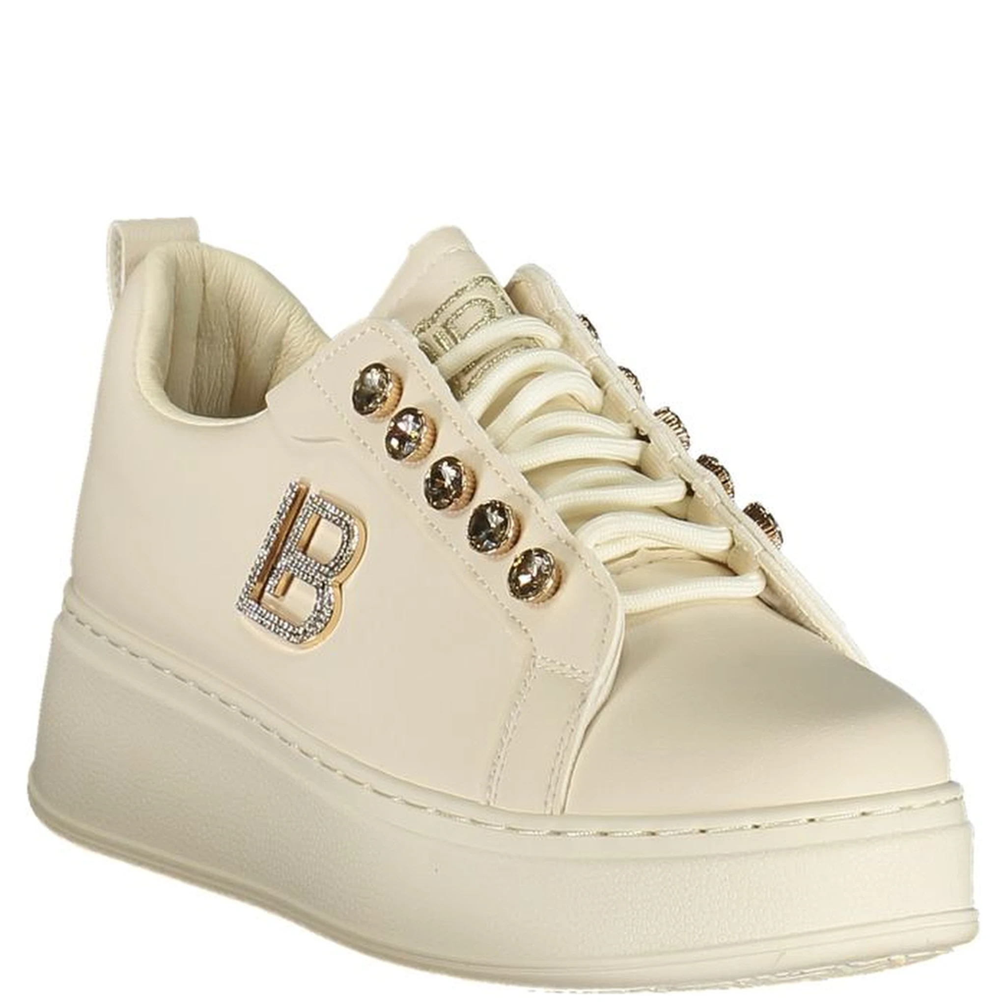 Bianco Polyurethane Women Sneaker