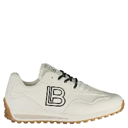 White Polyester Women Sneaker