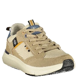Beige Polyester Men Sneaker