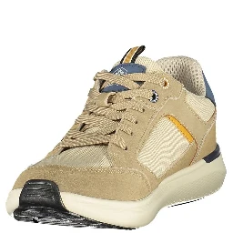 Beige Polyester Men Sneaker