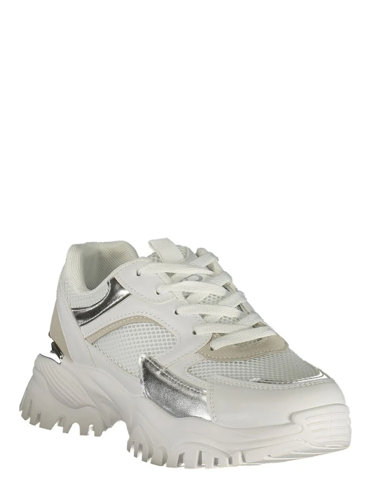 White Polyurethane Women Sneaker alternative