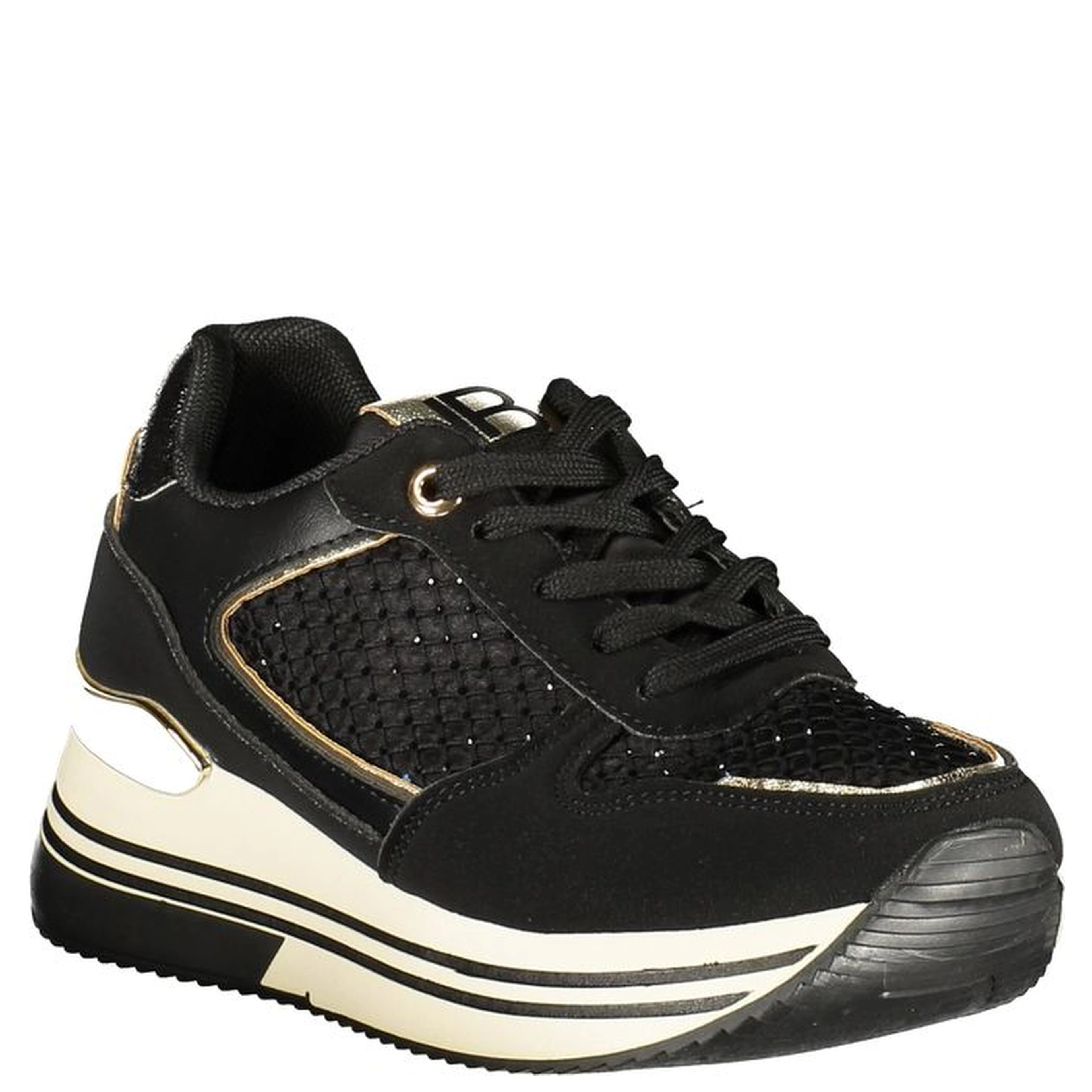 Blue Polyurethane Women Sneaker