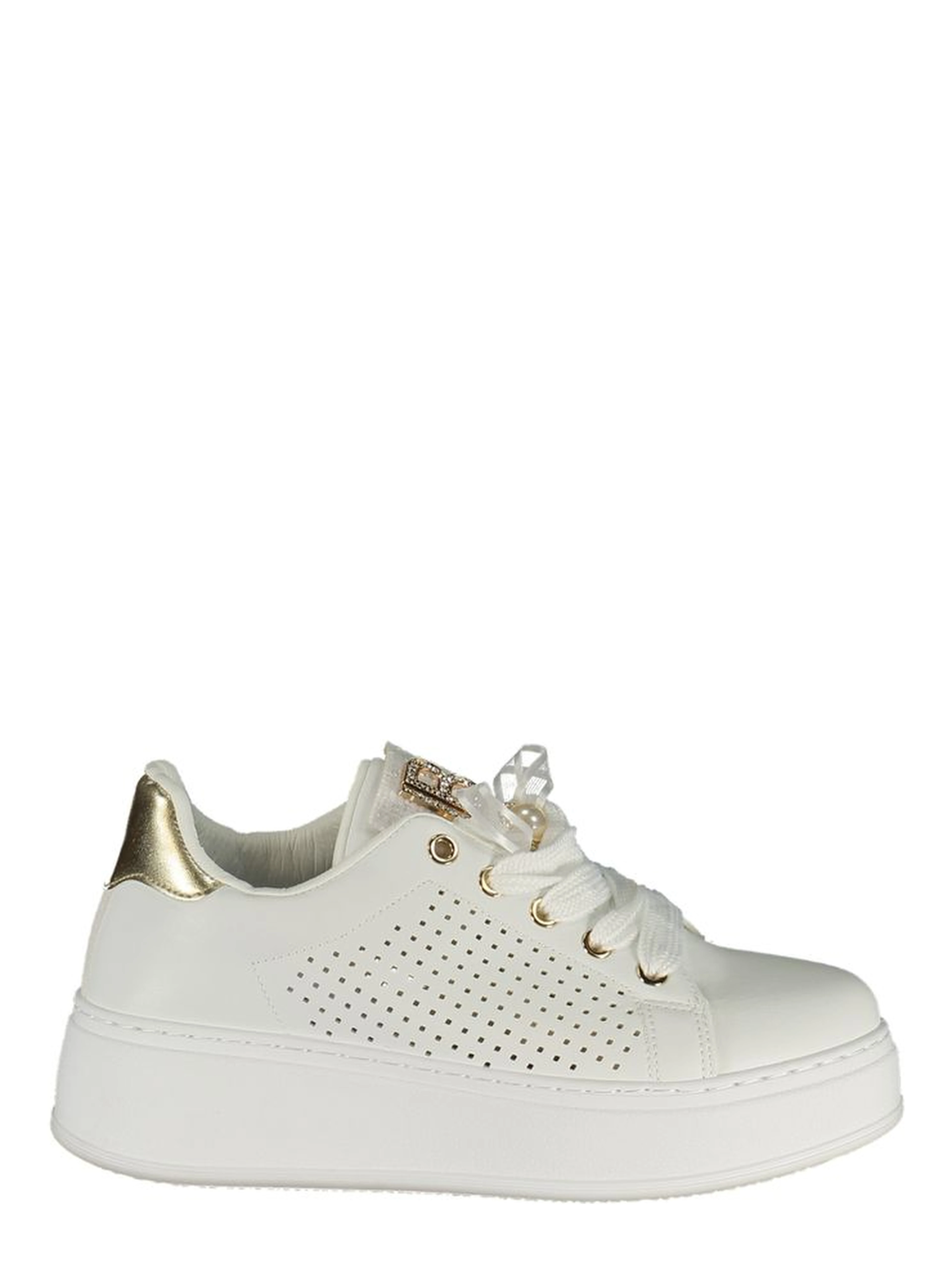 Bianco Polyurethane Women Sneaker