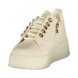 Bianco Polyurethane Women Sneaker