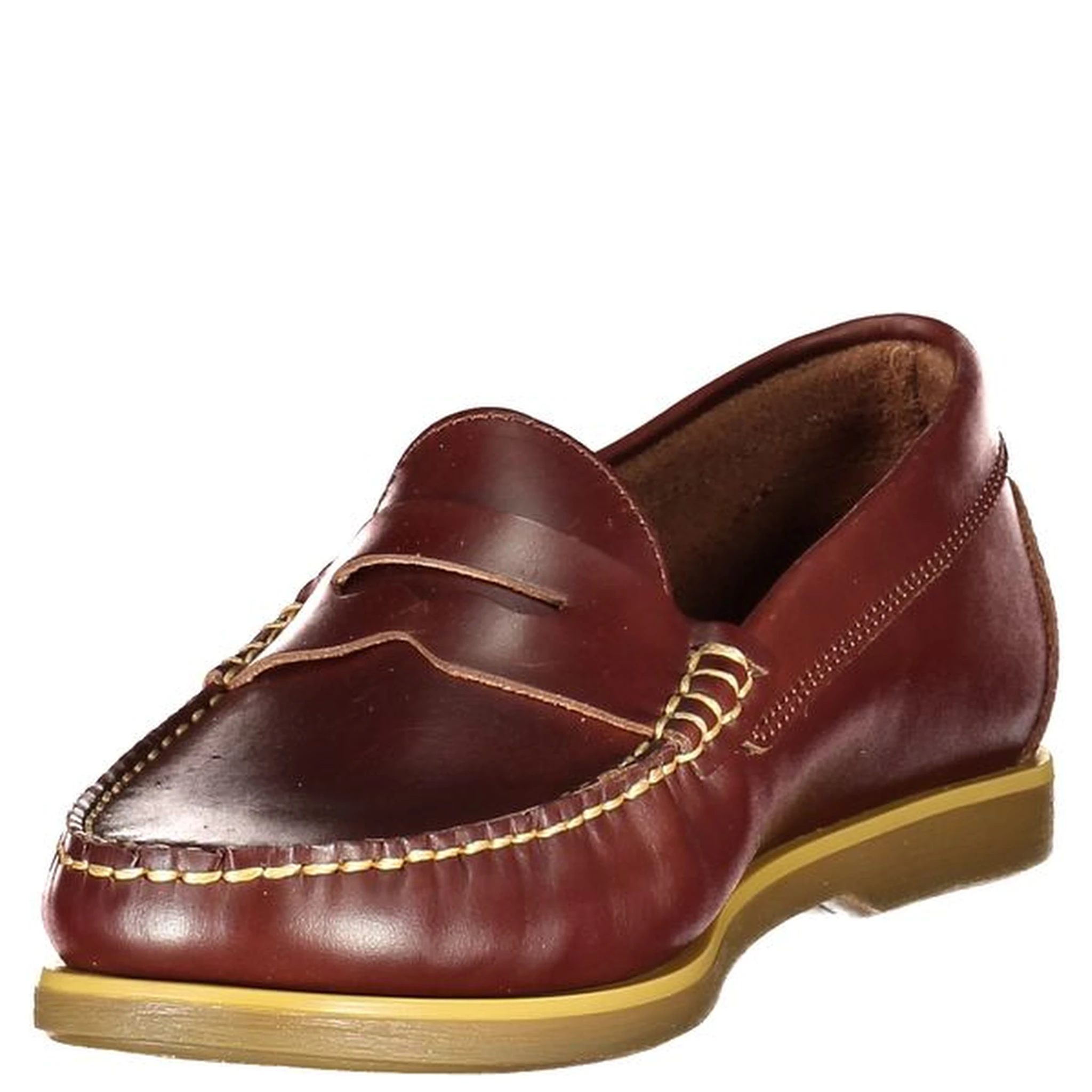 Marrone Leather Men Boat Shoe