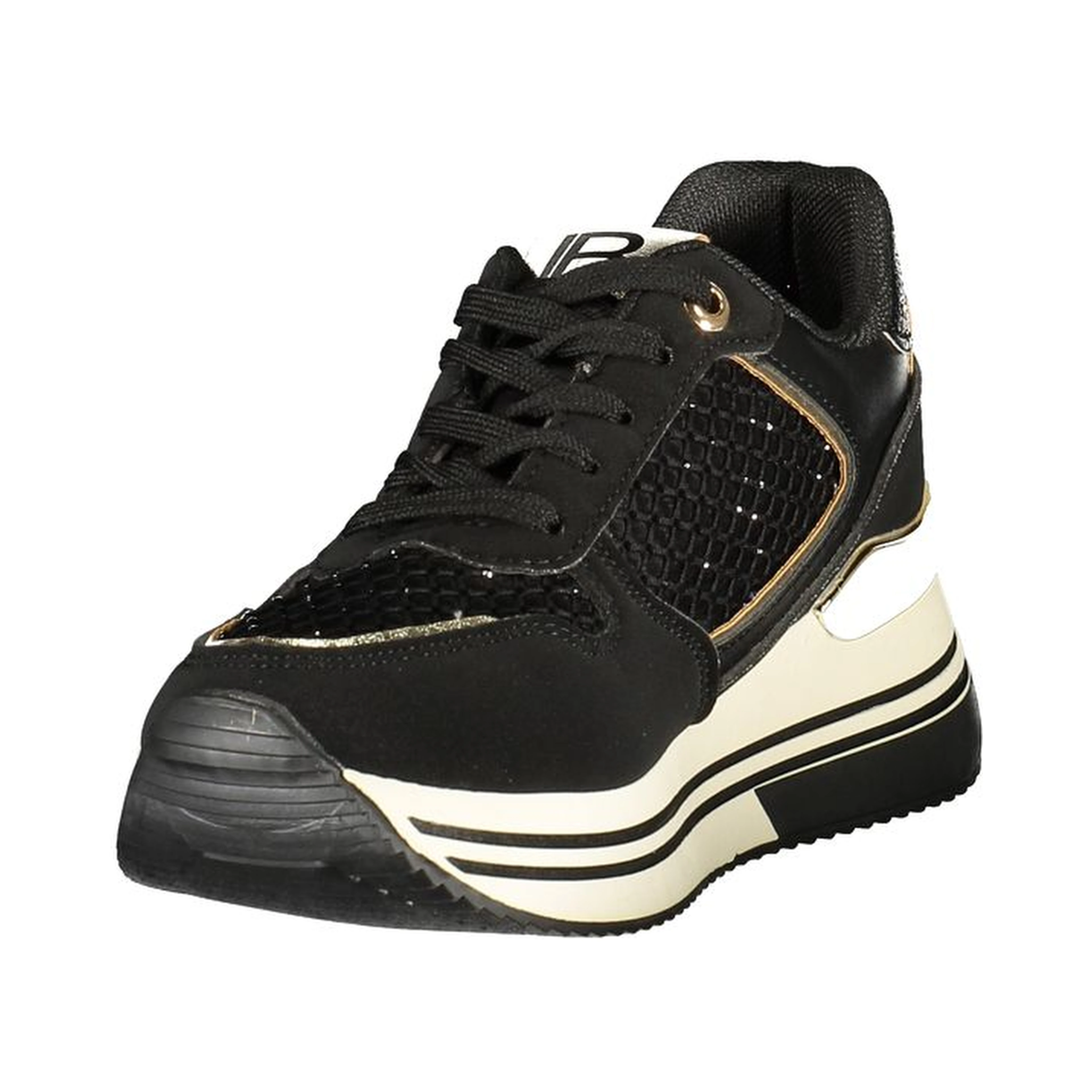 Blue Polyurethane Women Sneaker
