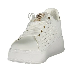 Bianco Polyurethane Women Sneaker