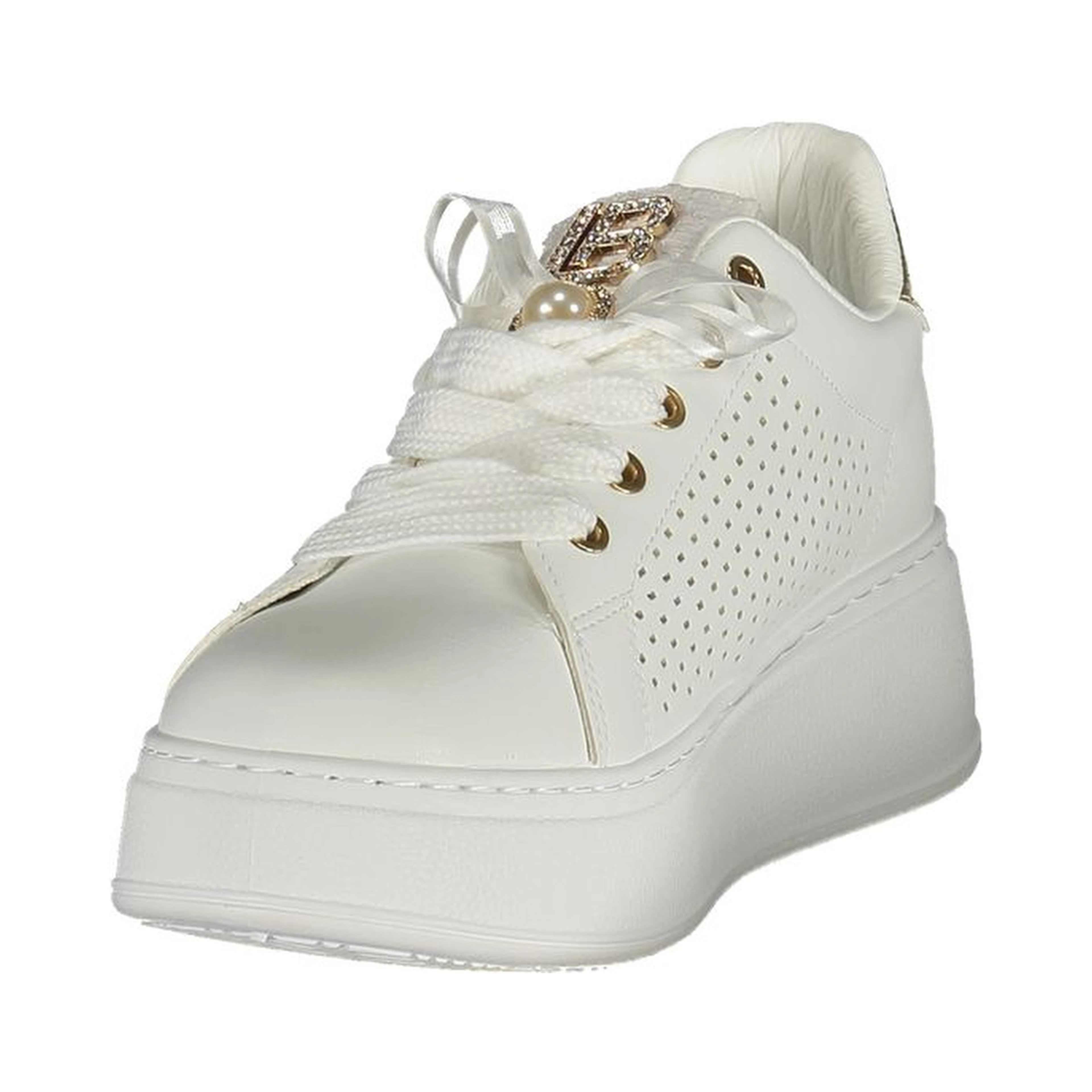 Bianco Polyurethane Women Sneaker