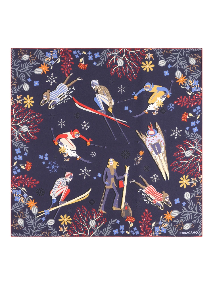 Salvatore Ferragamo Scarfs Blue